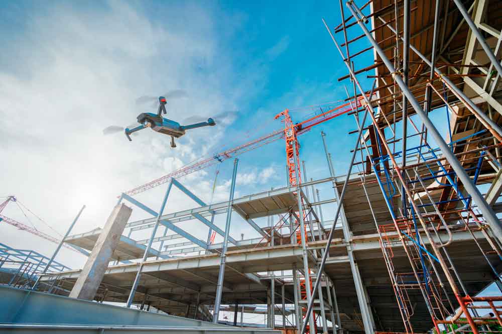 Drones garantem mais segurança nos canteiros de obras