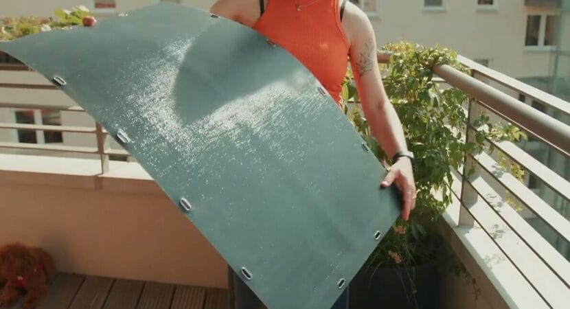 Nova placa solar portátil garante energia renovável em apartamentos